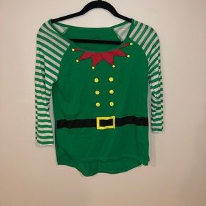 3/4 sleeve elf shirt